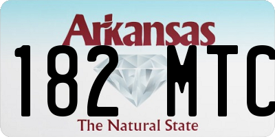 AR license plate 182MTC