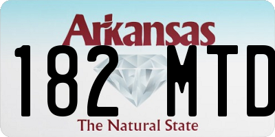 AR license plate 182MTD