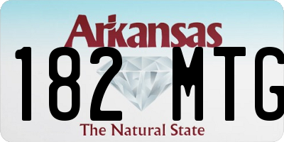 AR license plate 182MTG