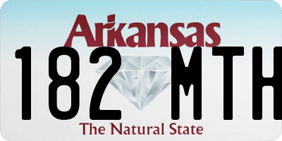 AR license plate 182MTH
