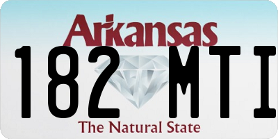 AR license plate 182MTI