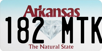 AR license plate 182MTK