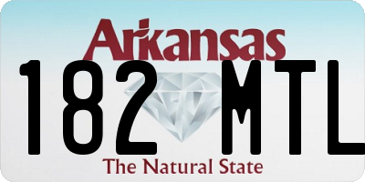 AR license plate 182MTL