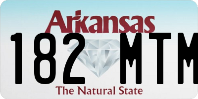 AR license plate 182MTM