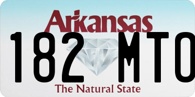 AR license plate 182MTO