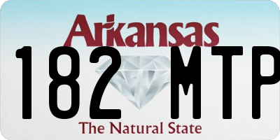 AR license plate 182MTP