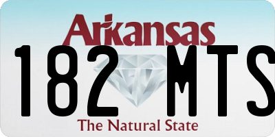 AR license plate 182MTS