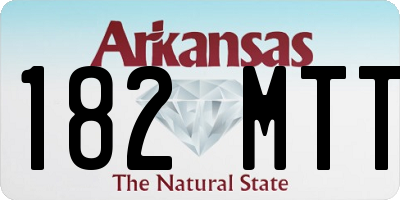 AR license plate 182MTT