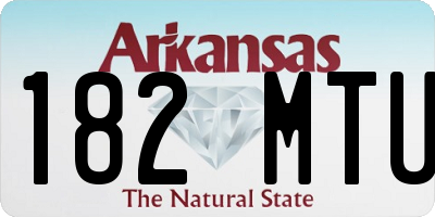 AR license plate 182MTU