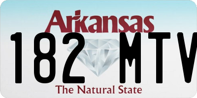 AR license plate 182MTV