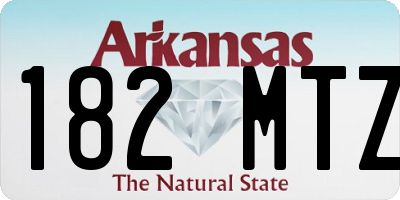 AR license plate 182MTZ