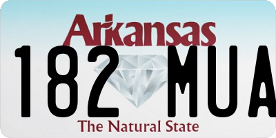 AR license plate 182MUA