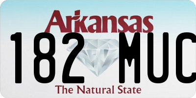 AR license plate 182MUC