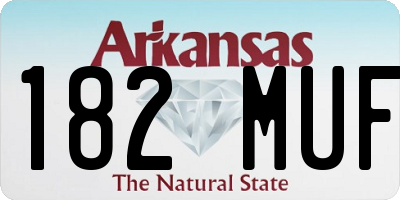AR license plate 182MUF