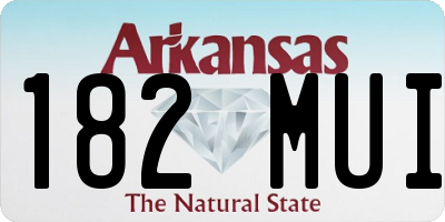 AR license plate 182MUI