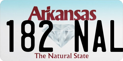 AR license plate 182NAL