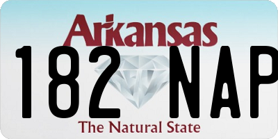 AR license plate 182NAP