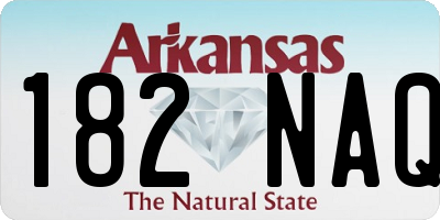 AR license plate 182NAQ