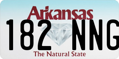 AR license plate 182NNG
