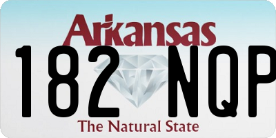 AR license plate 182NQP