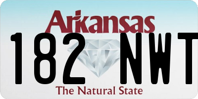AR license plate 182NWT