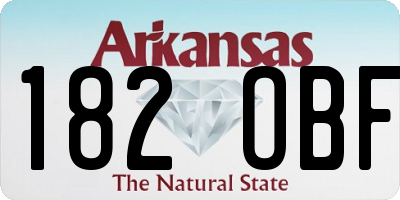 AR license plate 182OBF