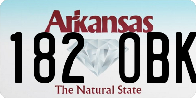 AR license plate 182OBK