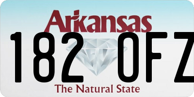 AR license plate 182OFZ