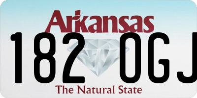AR license plate 182OGJ