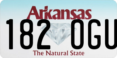 AR license plate 182OGU