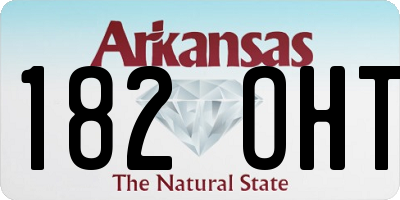 AR license plate 182OHT