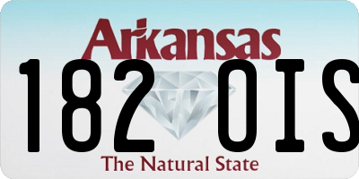 AR license plate 182OIS