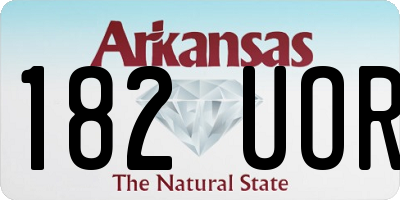 AR license plate 182UOR