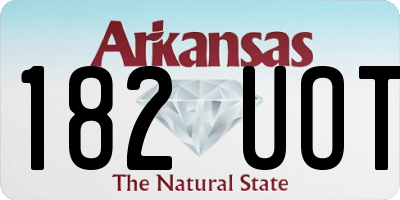 AR license plate 182UOT