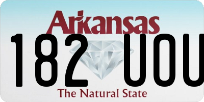 AR license plate 182UOU