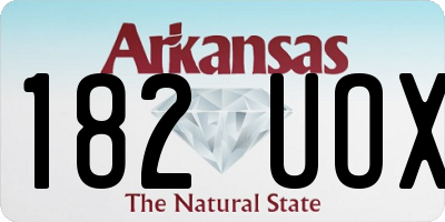 AR license plate 182UOX