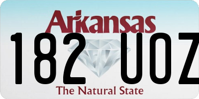 AR license plate 182UOZ