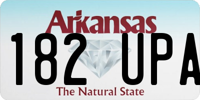 AR license plate 182UPA