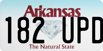 AR license plate 182UPD