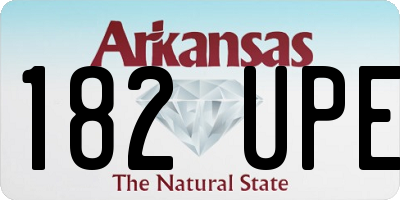 AR license plate 182UPE