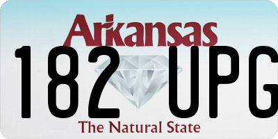 AR license plate 182UPG