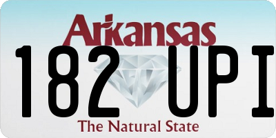 AR license plate 182UPI