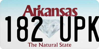 AR license plate 182UPK