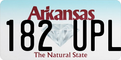 AR license plate 182UPL