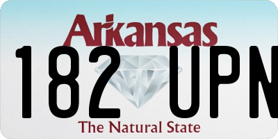 AR license plate 182UPN