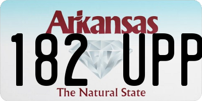 AR license plate 182UPP