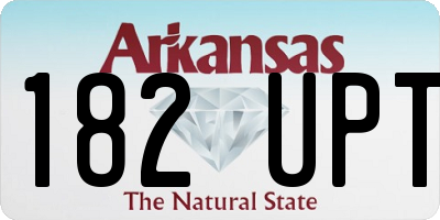 AR license plate 182UPT