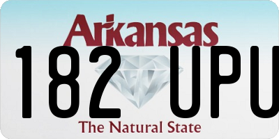 AR license plate 182UPU