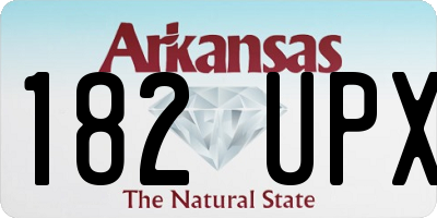 AR license plate 182UPX