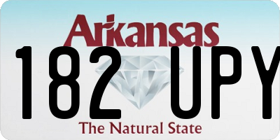 AR license plate 182UPY